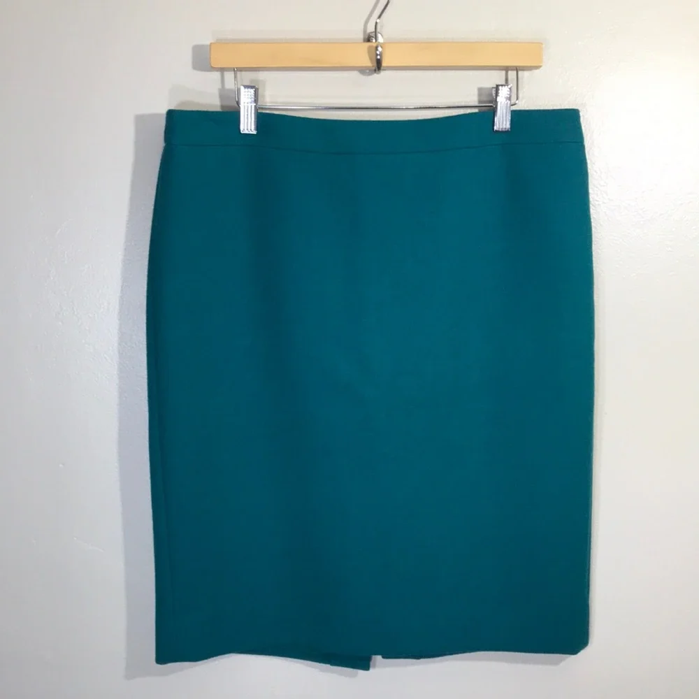 J.Crew Women's 14‎ No 2 Pencil Wool Skirt Business Office Contemporary